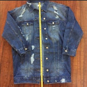 Long jean jacket